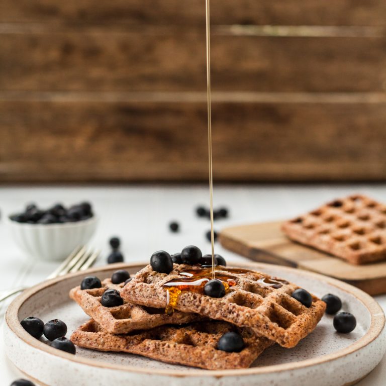 waffles, diverse farine, diversi gusti